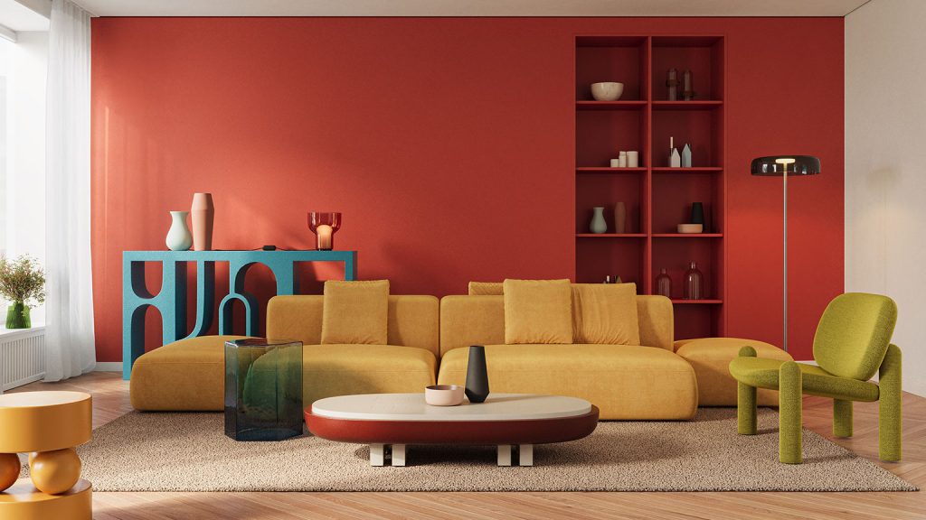 Vibrant walls = instant personality